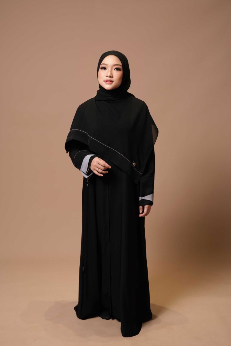 SHARQIAA Crepee Abaya Lines - Image 6