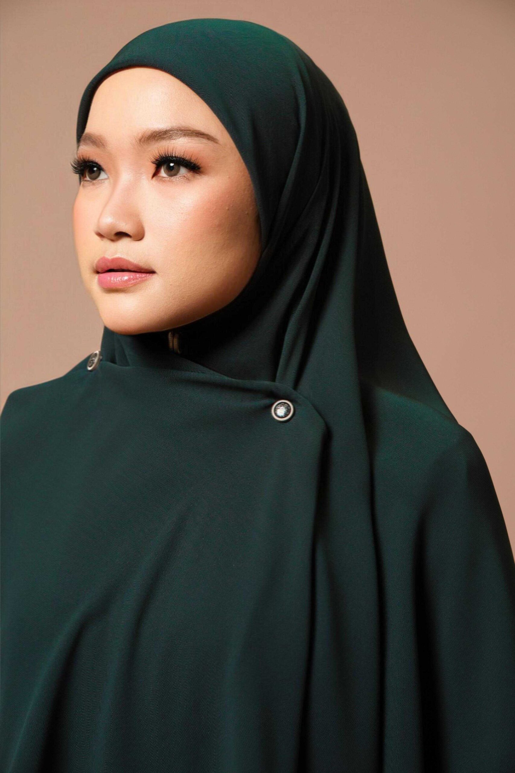 SHARQIAA Hijab Wide Plain Square - Image 4