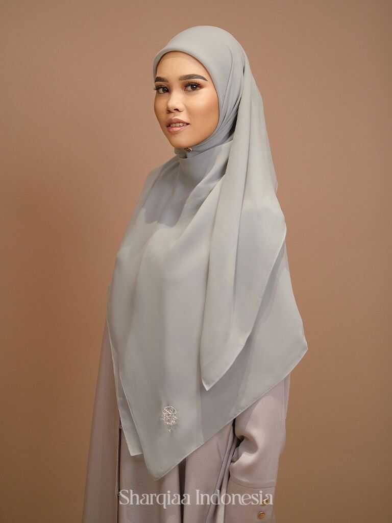 SHARQIAA Hijab Wide Plain Square - Image 2