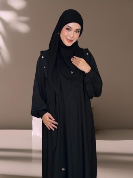 SHARQIAA Abaya Top Collar Fursan Buttons - Square/Shawl